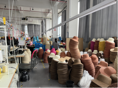 溫嶺新鄉賢“帽助·共富工坊” 戴好群眾共富帽，編織紡織材料小簾的致富夢